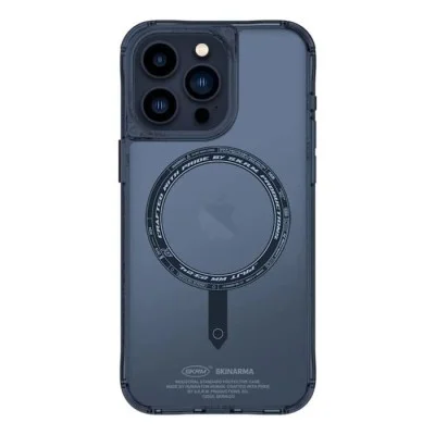 Cover Iphone 15 Pro Max Saido Mag-Charge + Kado Magnetic Cardholder - Blue